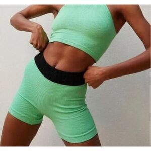 Free People High Rise Seamless Shorts